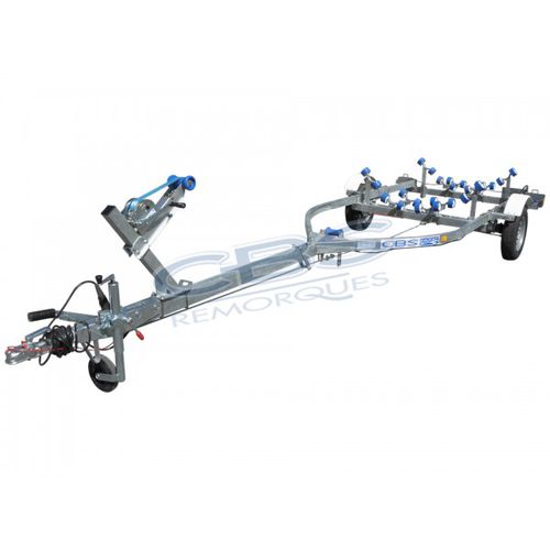 Remolque de carretera - M0550F - sarl CBS Remorques - para barco / de 1 eje / de rodillos