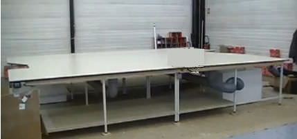Mesa de corte y de tensado con cojín de aire - SODIFA ESCA