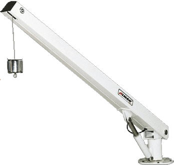 Pescante para barco - DK 25/210  - Almar - para yate / hidráulico / pivotante