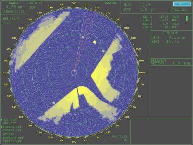 Software de simulación de radar - VR-ARPA - NAUDEQ - para buque