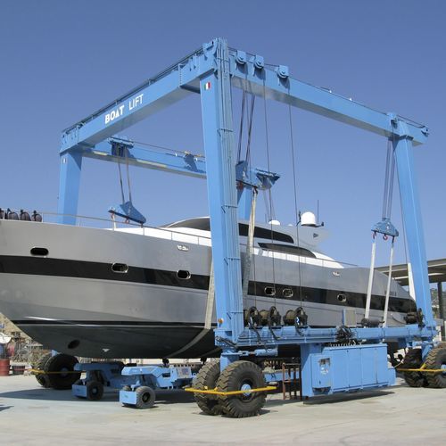 Travel lift controlado a distancia - BL130TL-90°RC - BOAT LIFT - con dirección en todas las ruedas