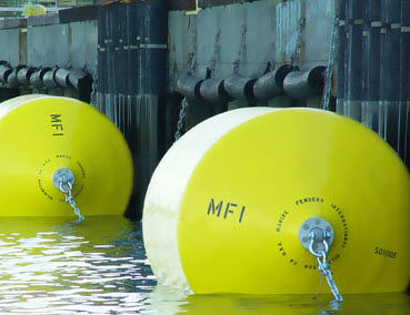 Defensa para puerto - OCEAN GUARD - Marine Fenders International - de muelle / rellena de espuma / Dropstitch