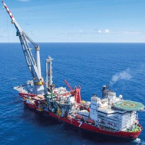Grúa para buque grúa - OMC  - Huisman - para carga pesada / de brazo amantillable / puente suspendido