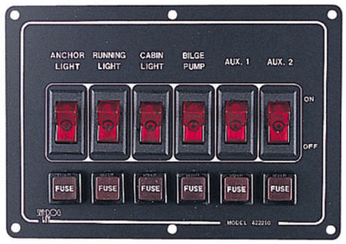 Panel eléctrico para barco - Sea-Dog Line - de corriente