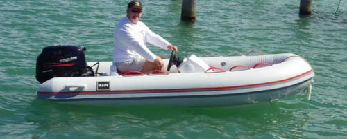 Embarcación neumática fueraborda - H-V series - Weihai Hifei Marine Co., Ltd - open / con consola lateral / 4 personas máx.