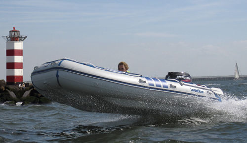 Embarcación neumática trimarán - Tri MAX 3DV - LodeStar - fueraborda / plegable / open