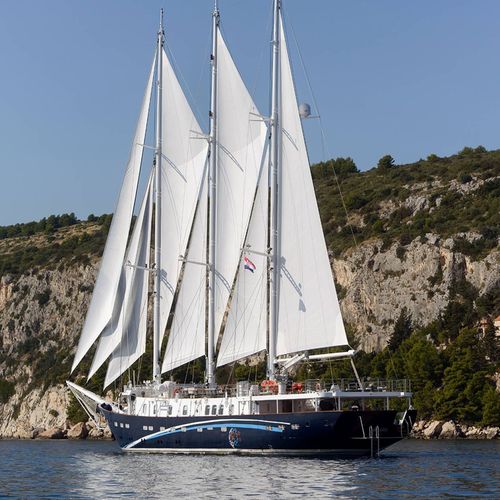 Superyate de vela de lujo de crucero - Klara - Brodosplit Shipyard - con popa abierta / con bauprés / 3 mástiles