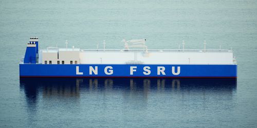 Buque de carga transportador de GNL - FSRU - Brodosplit Shipyard - catamarán / de hormigón