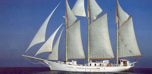 Superyate de vela de lujo clásico - BLUE CLIPPER - Karstensens Shipyard Ltd. - con popa abierta / con bauprés / 3 mástiles