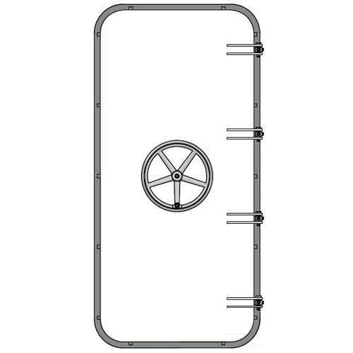 Puerta para buque - WRD S3-30 - Libra-Plast AS - resistente al agua / de acero / MED