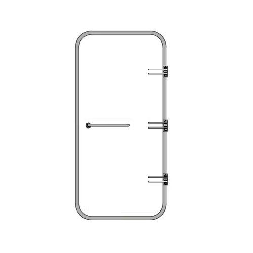Puerta para buque - WRD A2 - Libra-Plast AS - semiestanca / de aluminio
