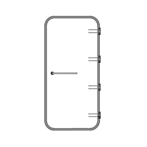 Puerta para buque - WRD A3-045 - Libra-Plast AS - resistente al agua / de aluminio / MED