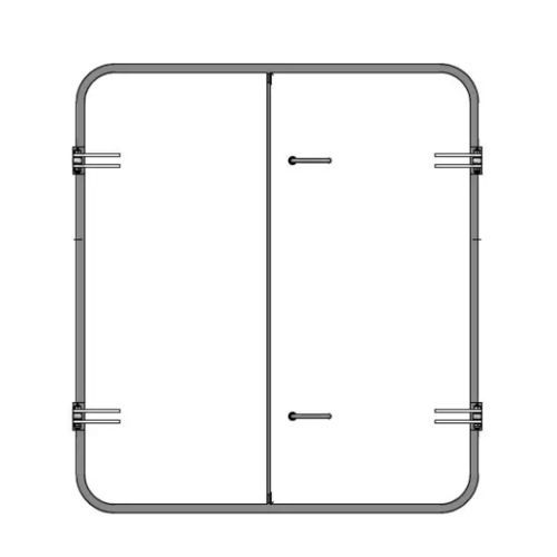 Puerta para buque - WRD.D A1 - Libra-Plast AS - semiestanca / doble / de aluminio