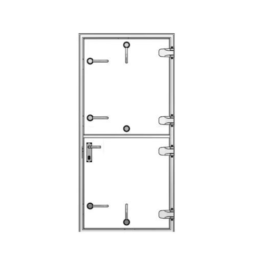 Puerta para buque - SLD.H A2 - Libra-Plast AS - semiestanca / de aluminio