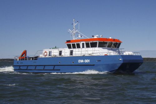 Barco profesional barco hidrográfico - EVA-301 - UKI Workboat - catamarán / intraborda / de aluminio