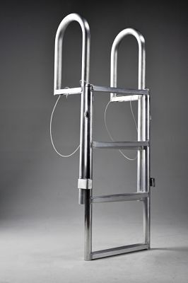 Escalera para pantalán - Accmar Equipment Company - plegable / de baño / de aluminio