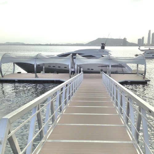 Pasarela para pantalán - Serie 55 / Serie 105  - Various width & lengths - Structurmarine - articulada / de aluminio / con baranda