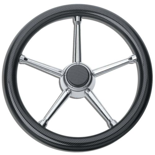 Volante para barco de motor de carbono - T17 series - SAVORETTI ARMANDO & C. s.n.c. - racing / 5 radios / negro