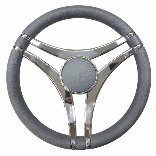 Volante para barco de motor de acero inoxidable - T28 series - SAVORETTI ARMANDO & C. s.n.c. - barnizado con poliuretano / de carbono / racing