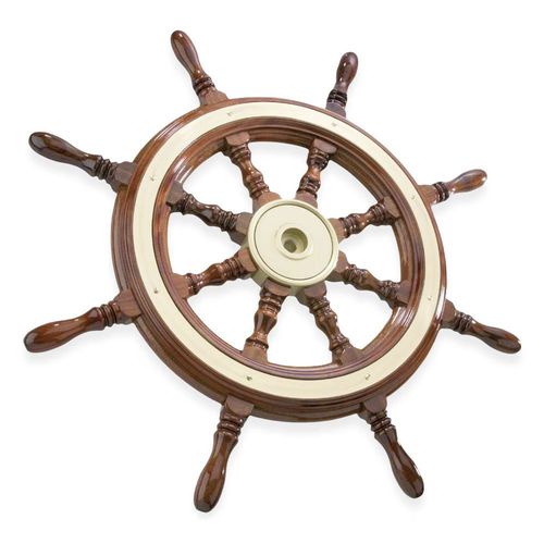 Rueda de timón para velero - T1 series - SAVORETTI ARMANDO & C. s.n.c. - de caoba / tradicional