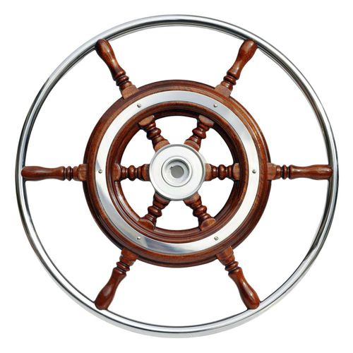 Rueda de timón para velero - T3 series - SAVORETTI ARMANDO & C. s.n.c. - de caoba / tradicional