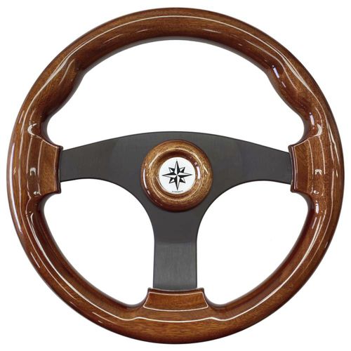 Volante para barco de motor de caoba - T15L - SAVORETTI ARMANDO & C. s.n.c. - racing / 3 radios