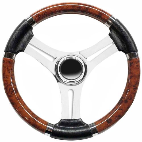 Volante para barco de motor de acero inoxidable - T18 series - SAVORETTI ARMANDO & C. s.n.c. - de carbono / racing / 3 radios
