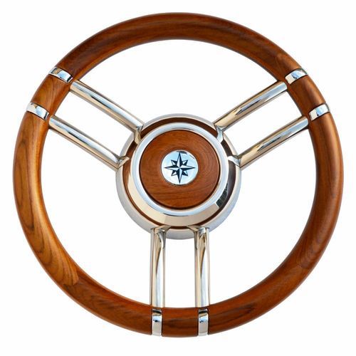 Volante para barco de motor de madera - T27LTE-LMO series - SAVORETTI ARMANDO & C. s.n.c. - de teca / de caoba / tradicional