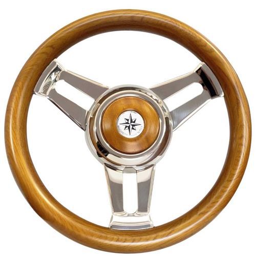 Volante para barco de motor de teca - T30 series - SAVORETTI ARMANDO & C. s.n.c. - de caoba / clásico / 6 radios