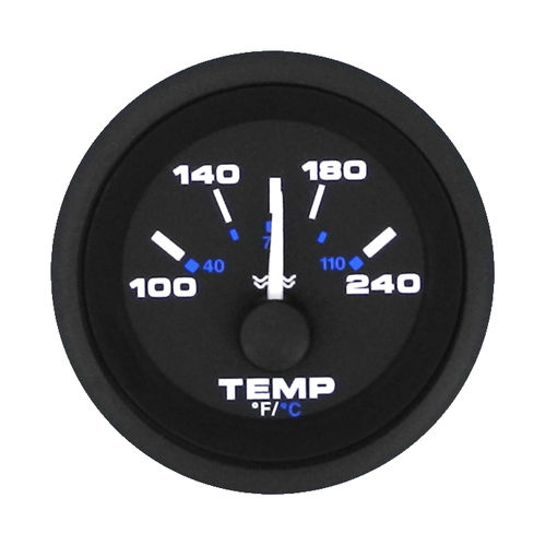 Indicador para barco - Black Premier - Veethree Electronics and Marine LLC - de temperatura del agua / analógico / para motor