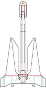 Ancla de tipo HHP - MAK-AC - MEP Systems - de tipo AC-14 / para buque