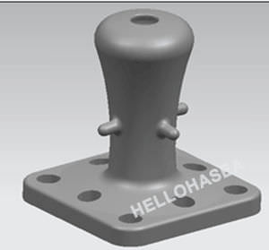 Bolardo de amarre para terminal portuaria - SINGLE BIT - Hellohasea