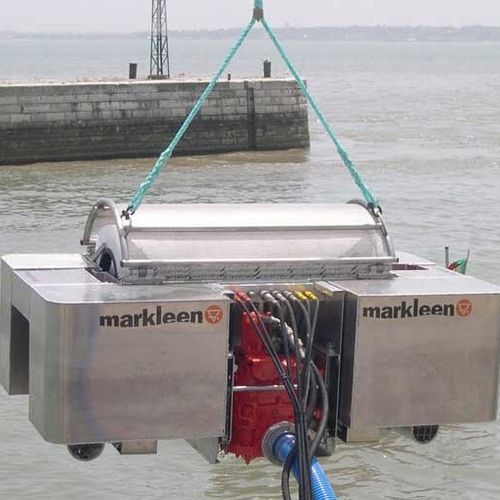 Skimmer de hidrocarburos de tambor - MS60 - Markleen Terra - de cepillos múltiples / para aguas tranquilas / para río