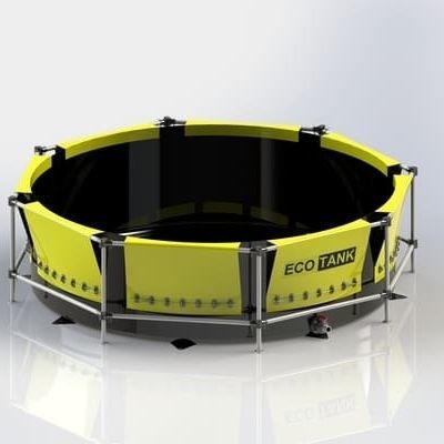 Depósito de líquidos - ECOTANK - Markleen Terra - de almacenaje temporal / con marco / portátil