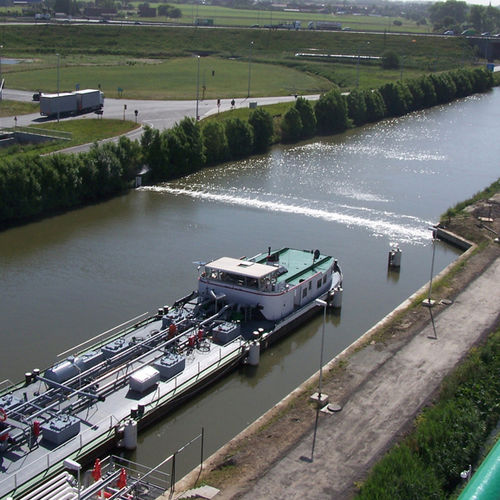 Barrera de contención - HYDROTECHNIK LÜBECK GMBH - burbujas de aire / para río / neumática