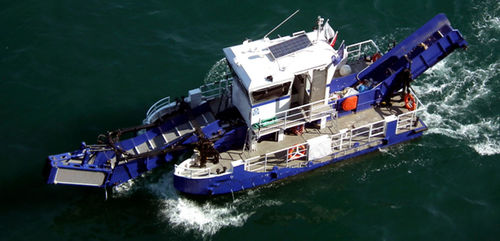 Barco profesional barco anticontaminación - Self Unloader Series - Mavi Deniz - catamarán / intraborda