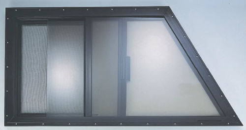 Ventana trapezoidal - ALUMINUM BOAT WINDOWS - MAN SHIP machinery & Hardware co. - para barco / deslizante