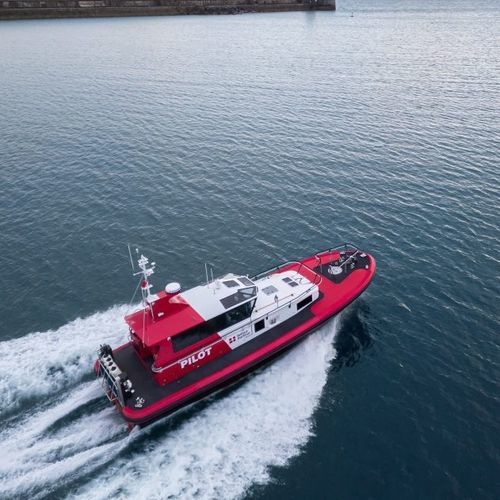 Barco profesional embarcación piloto - 15m - HolyHead Marine Services - intraborda / GRP