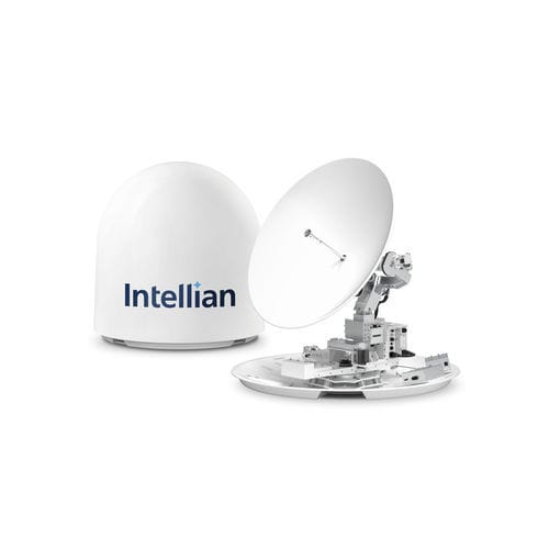 Antena Ku-band - X150D - Intellian Technologies - dual band / Ka-band / para barco