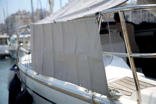 Capota de roof para barco - CONF-G95227 - AD NAUTIC - con estructura de acero inoxidable / de fibra acrílica / de poliéster