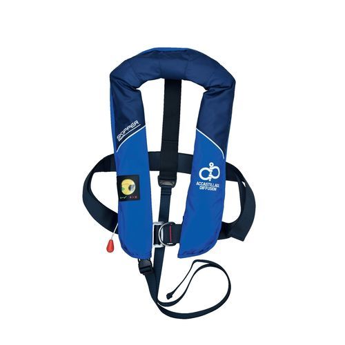 Chaleco salvavidas inflable automático - SKIPPER - AD NAUTIC - 165 N / unisex / azul