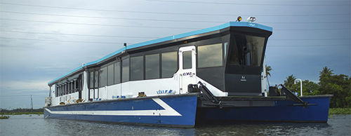 Ferri de pasajeros catamarán - VEGA 120 - Navgathi Marine Design & Constructions - costero