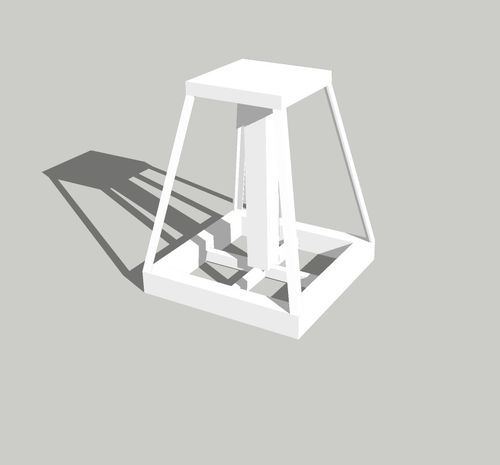 Pie de puesta en dique para barco de motor - SCF-157 15T 1m - Yachtgarage - para quilla / fijo / de acero galvanizado