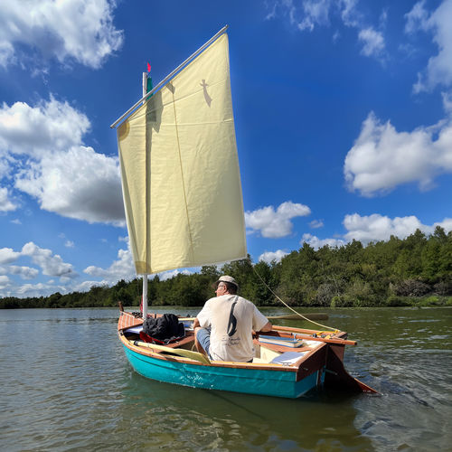 Bote vela-remos clásico - Morgat 320 - l’Atelier des Gazelles - con popa abierta / áurico / insumergible