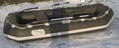 Embarcación neumática fueraborda - R 270 - RIKU-Küffer - plegable / para la pesca / 4 personas máx.