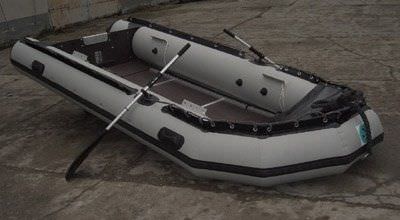 Embarcación neumática fueraborda - W 400 - RIKU-Küffer - plegable / para la pesca / 6 personas máx.