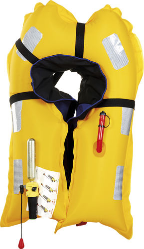 Chaleco salvavidas inflable automático - Guderoglu Marin Deniz Malzemeleri San. Tic. LTD. S - unisex / para la pesca / de uso profesional