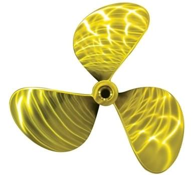 Hélice para barco - ERIS PROPELLERS - de paso fijo / línea de eje / 3 palas