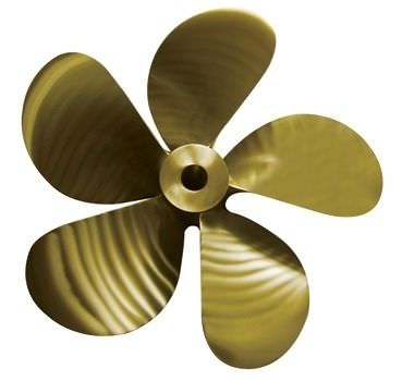 Hélice para barco de pesca profesional - ERIS PROPELLERS - de paso fijo / línea de eje / 5 palas