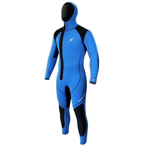 Traje húmedo para deportes náuticos - SAN-PTOP1132F-BLUE - Sandiline - con capucha / integral / de manga larga